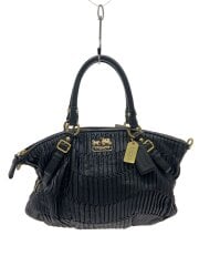 画像：ショルダーバッグ/レザー/BLK/15942