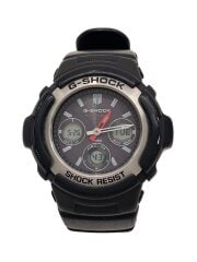 画像：ソーラー腕時計・G-SHOCK/デジアナ/ラバー/BLK/BLK/SS
