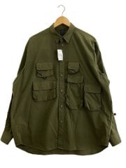 画像：TECH ANGLERS SHIRTSV/長袖シャツ/M/コットン/OLIVE/KHK/BE-85021//