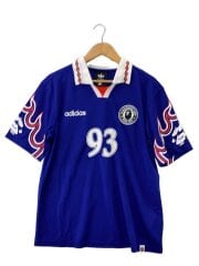 画像：25SS  BAPE Flame Jersey ポロシャツ/S/ポリエステル/BLU/KF4914//