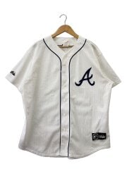 画像：90S/Atlanta/ベースボール/半袖シャツ/L/ポリエステル/WHT//