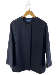 画像：ジャケット/36/ウール/NVY/無地