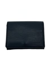 画像：アンヴェロップ・カルト・ドゥ・ヴィジット_エピ/牛革/BLK/メンズ