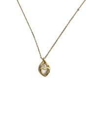 画像：ネックレス/SV925/ジルコニア/GLD/トップ有/レディース