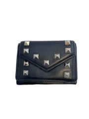 画像：3つ折り財布/レザー/BLK/レディース