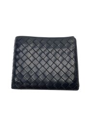 画像：2つ折り財布/レザー/BLK/メンズ/113993