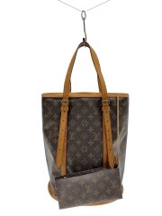 画像：バケットGM_モノグラム・キャンバス/PVC/BRW/総柄