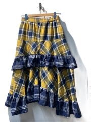 画像：ロングスカート/one/ポリエステル/YLW/チェック/1811252400022