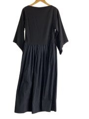 画像：長袖ワンピース/36/ウール/BLK/11906-24-1124//