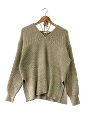 画像：MIX COLOR STRING WIDE KNIT TOPS/1/アクリル/GRN/12106-2012//