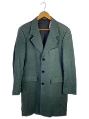 画像：ステンカラーコート/50/ウール/GRN/無地