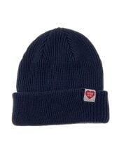 画像：ニットキャップ/--/アクリル/NVY/無地/メンズ/HM30GD073