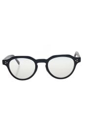 画像：QWON/サングラス/ウェリントン/プラスチック/BLK/CRM/メンズ