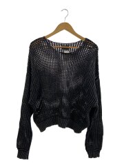 画像：ニット・セーター(薄手)/M/コットン/GRY/25A-KNL034-DS