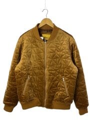 画像：キルティングジャケット/M/ベロア/CML/無地