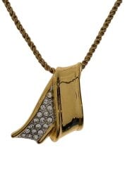画像：ネックレス/--/ラインストーン/GLD/トップ有/レディース