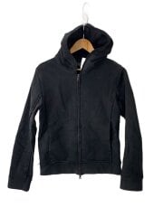 画像：ジップパーカー/--/コットン/BLK/S