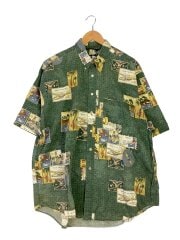 画像：アロハシャツ/XL/コットン/GRN/総柄