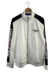 画像：ジャージ/L/ポリエステル/WHT/無地