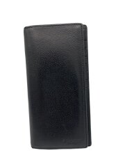 画像：長財布/レザー/BLK/無地/メンズ/f75009