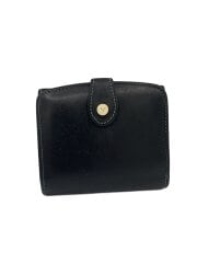 画像：3つ折り財布/レザー/BLK/無地/メンズ