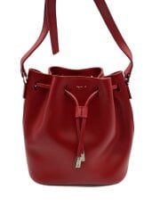 画像：ショルダーバッグ/牛革/RED/無地