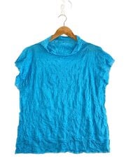 画像：半袖ブラウス/--/ポリエステル/BLU/無地/MI62KK992