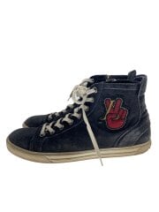 画像：Suede Peace Sign High/ハイカットスニーカー/US6.5/BLK/スウェード/GO0124//