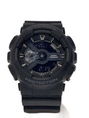 画像：クォーツ腕時計・G-SHOCK/デジアナ/ラバー/BLK/BLK/SS