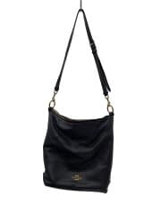 画像：ショルダーバッグ/レザー/NVY/無地