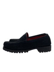 画像：ローファー/24.5cm/BLK/スウェード/828s