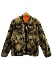 画像：フリースジャケット/S/ポリエステル/KHK/カモフラ