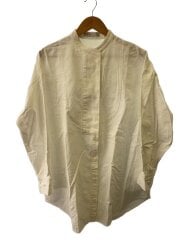 画像：長袖シャツ/FREE/コットン/WHT/無地/1223110010-0