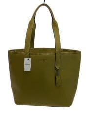 画像：トートバッグ/レザー/KHK/無地/C9876