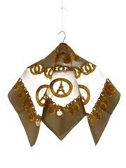 画像：スカーフ/シルク/CML/総柄/レディース