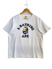 画像：Tシャツ/L/コットン/WHT/プリント//