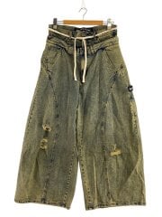 画像：Double Waist Distressed Baggy/M/デニム/IDG/251-1461//