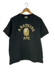 画像：Tシャツ/L/コットン/BLK/001TEK801039M