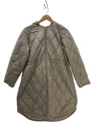 画像：ロングパティングアウター/コート/38/ナイロン/BEG/無地/CM.W0.CW.0411