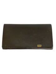 画像：長財布/レザー/BLK/無地/メンズ