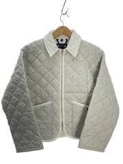 画像：キルティングジャケット/38/ポリエステル/WHT/無地/LV10141