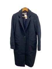 画像：チェスターコート/38/ウール/NVY/3007A230-0630