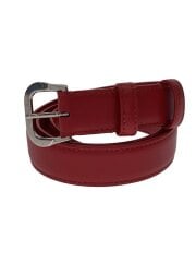 画像：ベルト/レザー/RED/無地/レディース/U-NE-3179