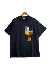 画像：Tシャツ/L/コットン/BLK/無地