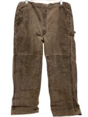 画像：オーバーオール/40/コットン/BRW/無地/R06 CHT00S/メキシコ製/ダック/ダブルニー