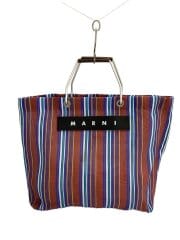 画像：トートバッグ/--/マルチカラー/ストライプ
