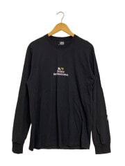 画像：長袖Tシャツ/M/コットン/BLK//