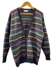 画像：CARLO COMBERTI/カーディガン(厚手)/XL/ウール/マルチカラー