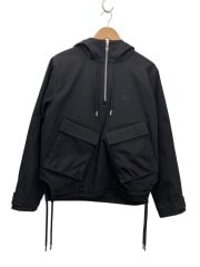 画像：ジップパーカー/XS/コットン/BLK/無地/DZ5488-010