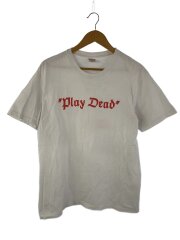 画像：Tシャツ/M/コットン/WHT/総柄